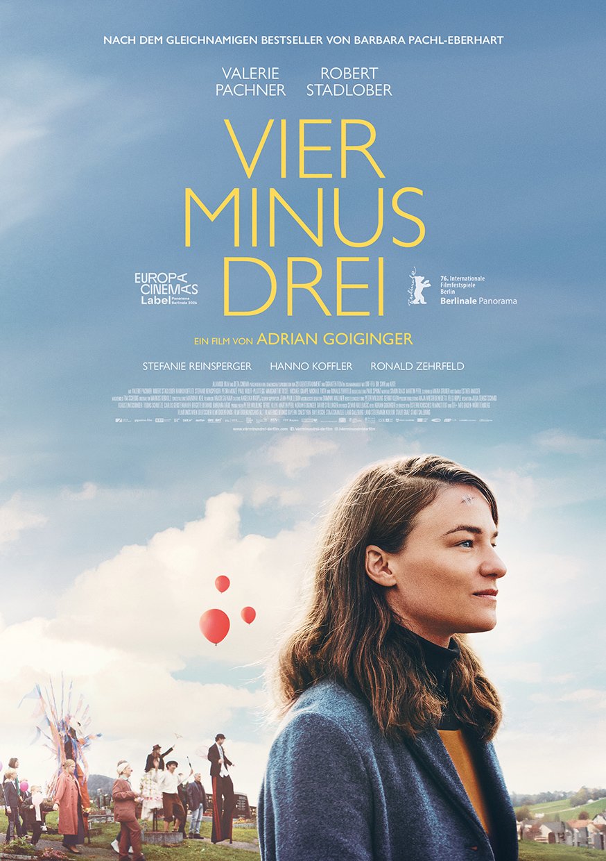 Plakat Vier minus drei